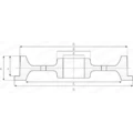 Колесо крановое К1Р-400х100 ГОСТ 28648-90